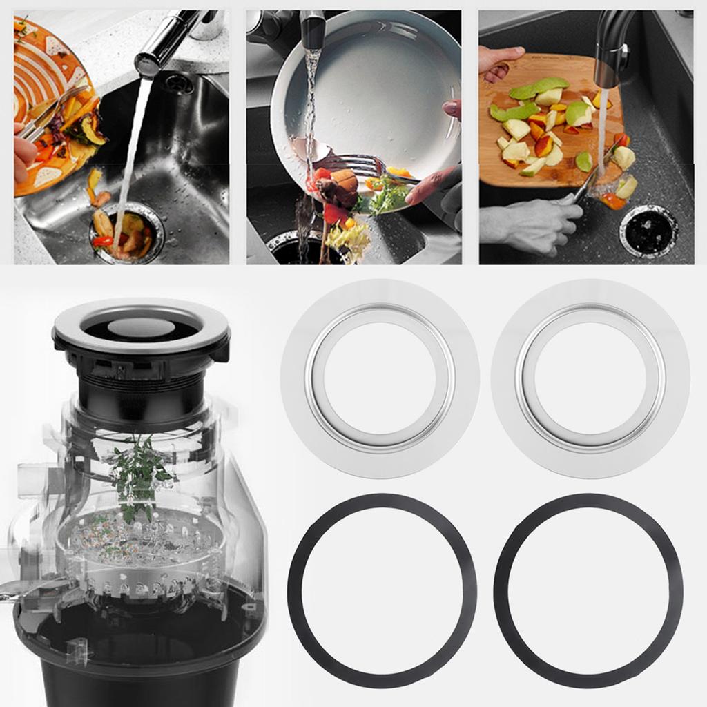 Edelstahl 180mm auf 114mm Spülbecken Lebensmittelabfallentsorger Adapter Zubehörteile