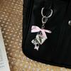 Chic Heart Keyring Unique Decoration Bowknot Keychain Ornament Phone Accessory