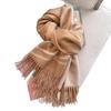 Elegant Double-Sided Scarf: Thick, Warm Neck Warmer for 2025 Autumn/Winter – Stylish and Trendy Shawl