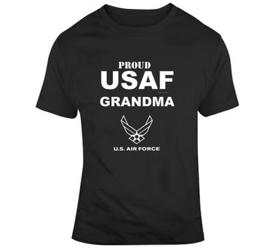 Proud Usaf Grandma Air Force Family Gift Veteran Military T Shirt