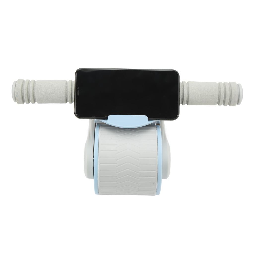 Double Round Abdominal Wheels Roller Domestic Abdominal Exerciser Home Gym Fitness Equipment Blue Gray