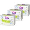 Merries Flushable Baby Wipes, Sururin Kirei Refill (64 Wipes X 3) X 3-pack Set