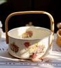 Ceramic Three-Tier Pastry Stand: English-European Style Fruit Bowl, Cake, Candy, and Snack Plate for Afternoon Tea.