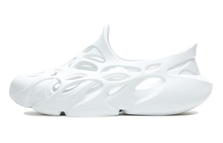 Li Ning BADFIVE Шлепанцы для быстрого восстановления Мужские Белые ABTR003-1 43.5