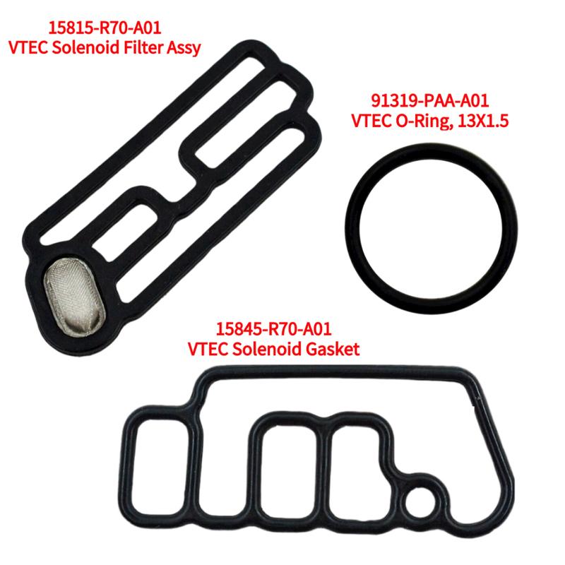 Solenoid Gasket Head Cylinder Replacement VTEC 15815-R70-A01 15845-R70-A01 91319-PAA-A01 Accessories Parts Outdoor