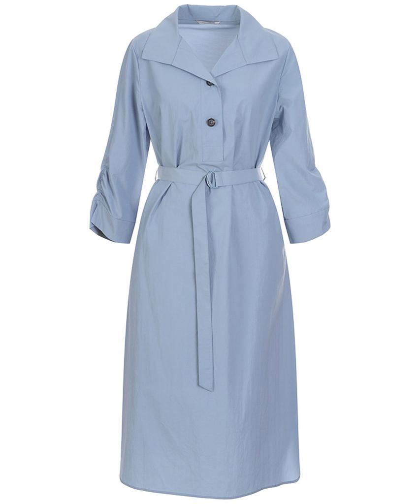 MESENSE Belted Sleeve Shirred Dress_Mb54Opm111A