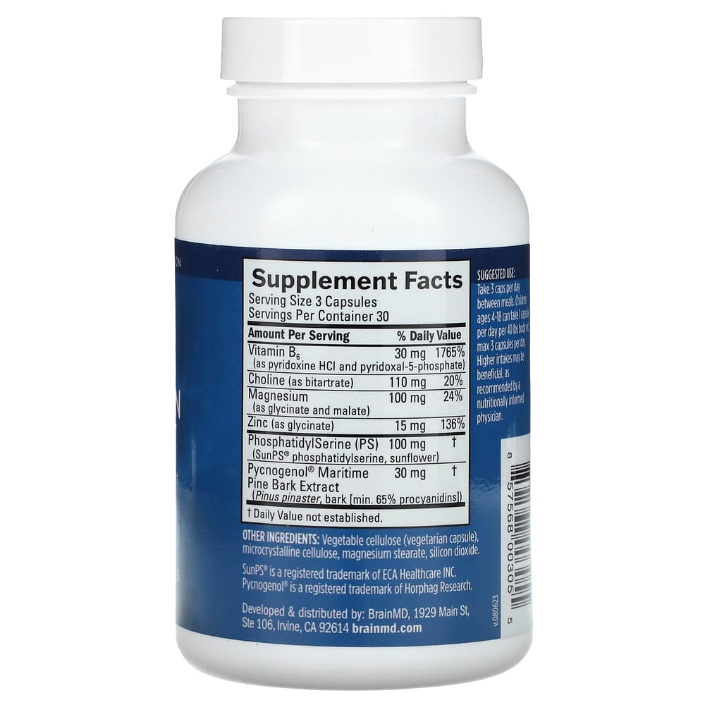 iHerb Attention Support Veggie Capsules 90 Count