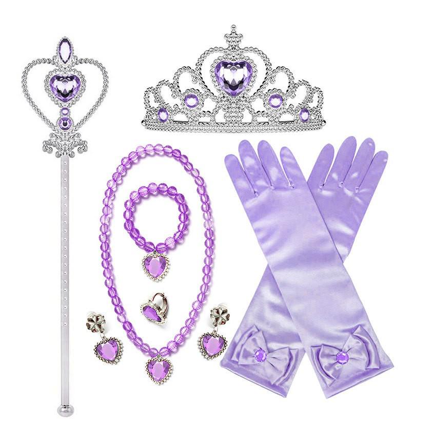 Vestito di Halloween da Principessa Sofia per Bambini con Maniche