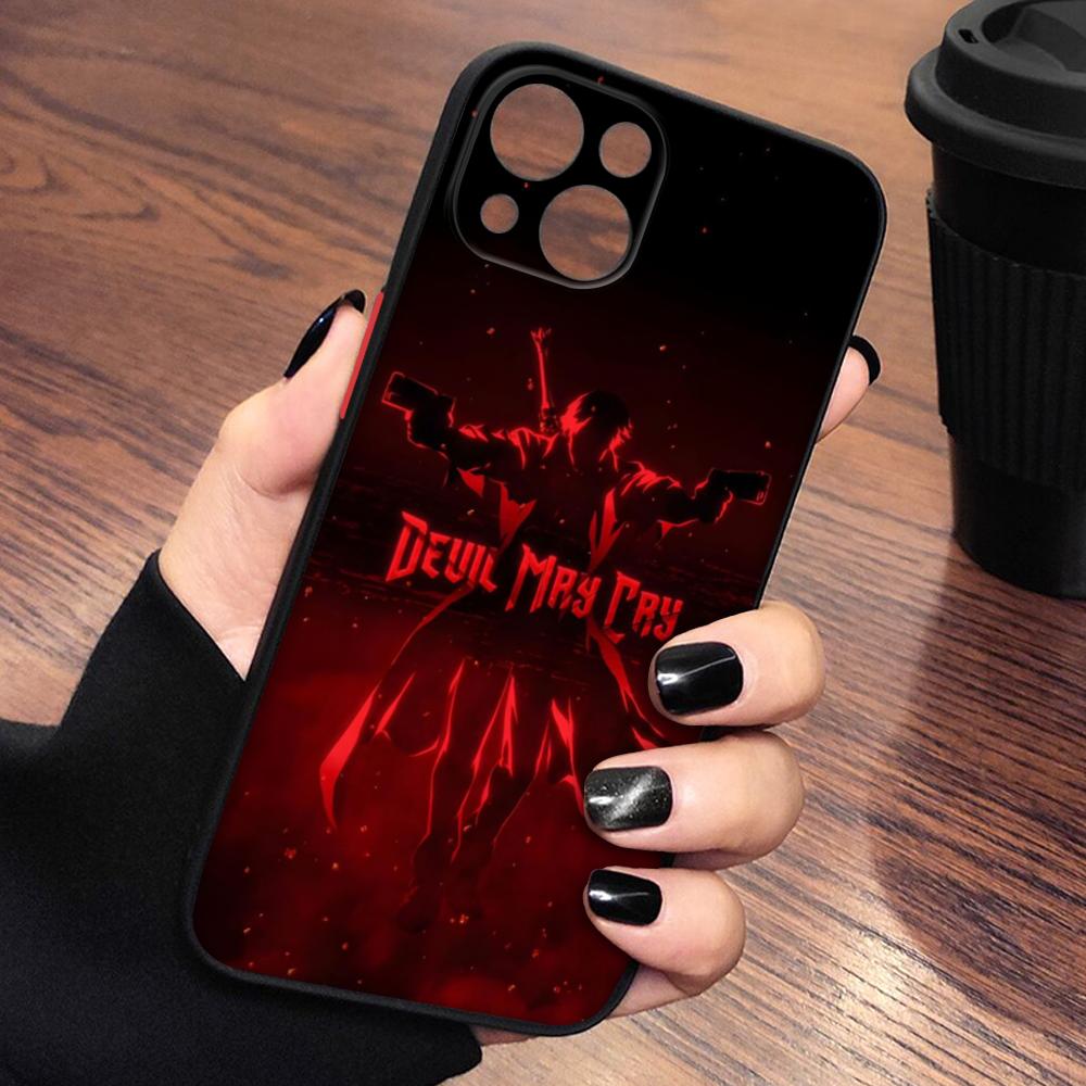 

Чехол для телефона D-Devil May Cry 5 ДЛЯ IPhone 15 14 11 12 Pro 13 16 Pro MAX XR XS Ударопрочный Бронированный Матовый Чехол iphone12