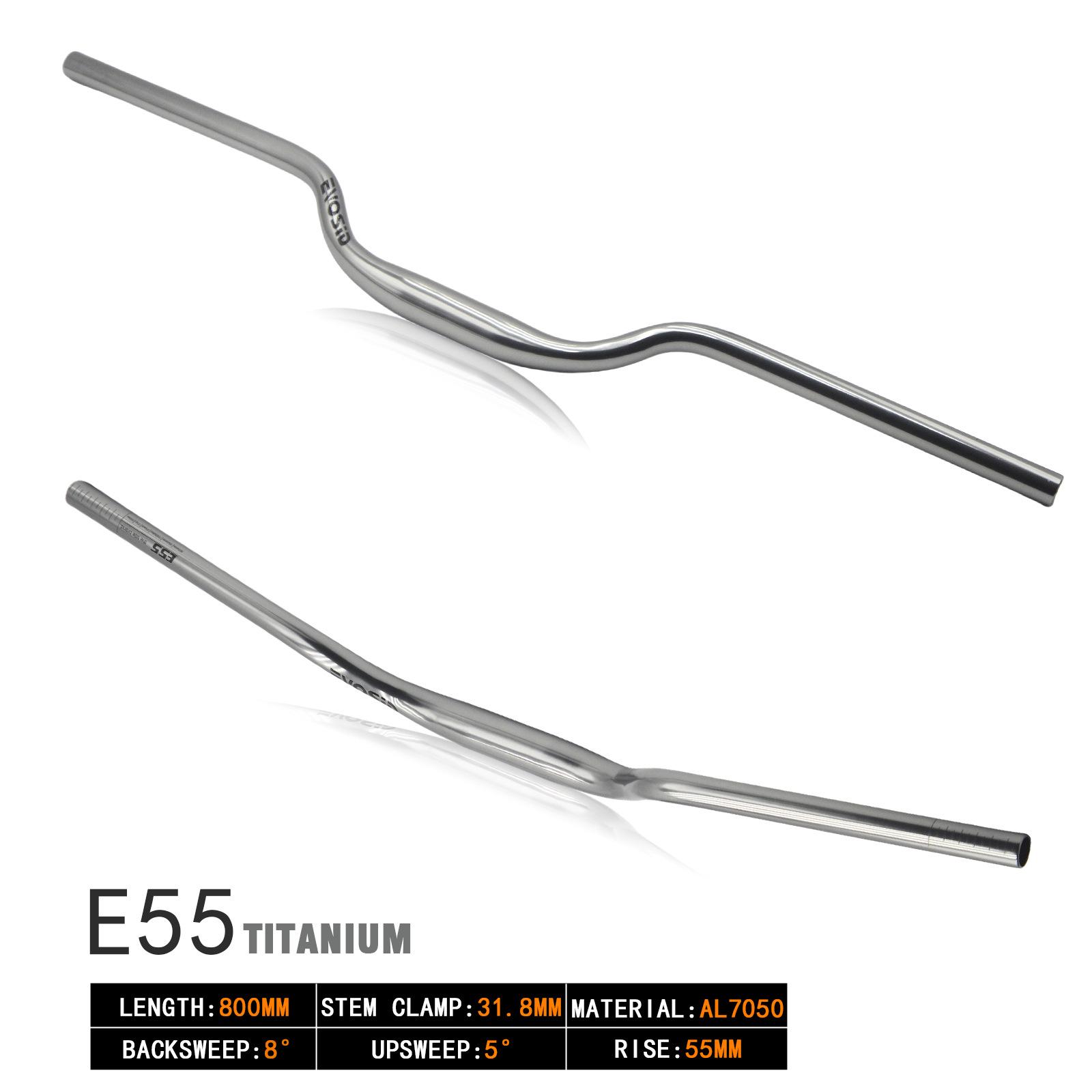 

EVOSID 800мм Руль для горного велосипеда из алюминиевого сплава Swallow - Полированная отделка для даунхилла и бездорожья, высокая прочность 31.8mm x 800mm