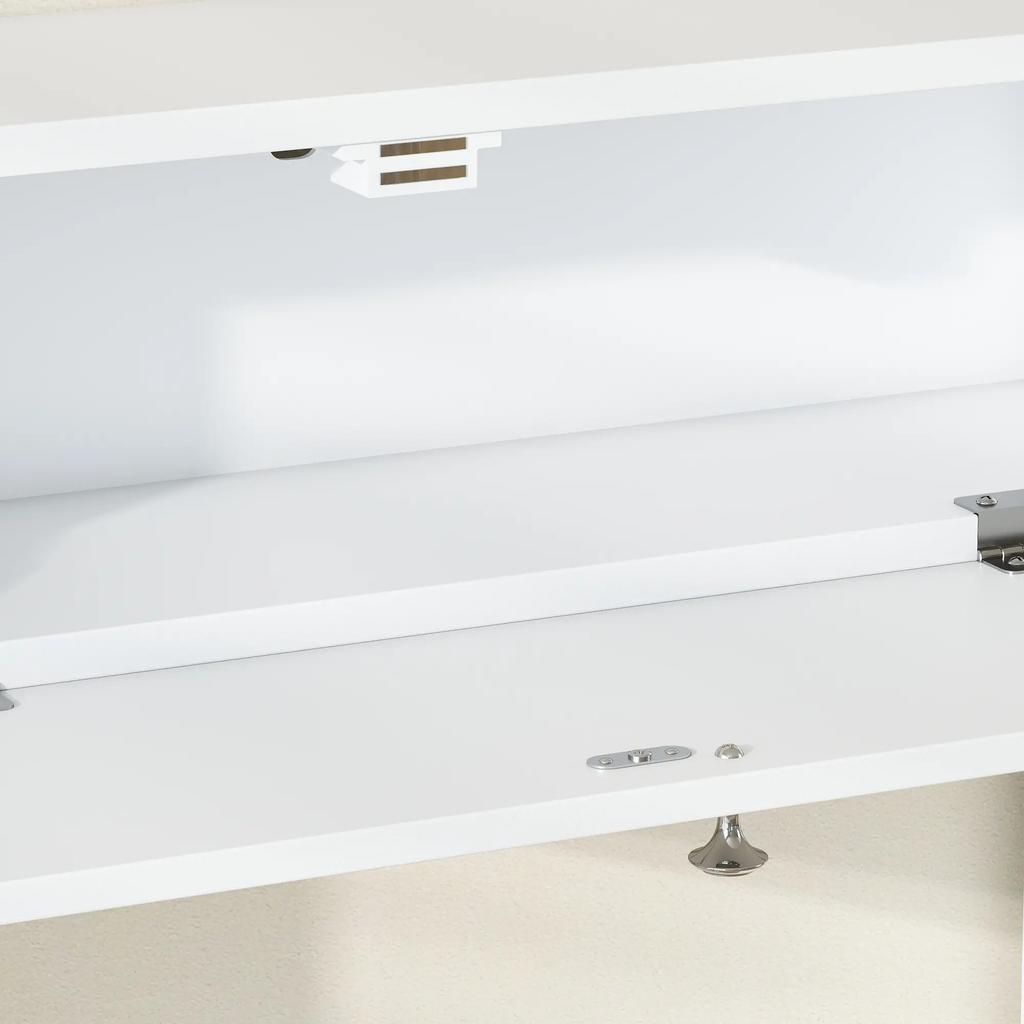 Möbel WC über Toilette mit 2 Schränken, Schublade, Papierhalter und verstellbaren Regalen (nur mit Badezimmerschrank)