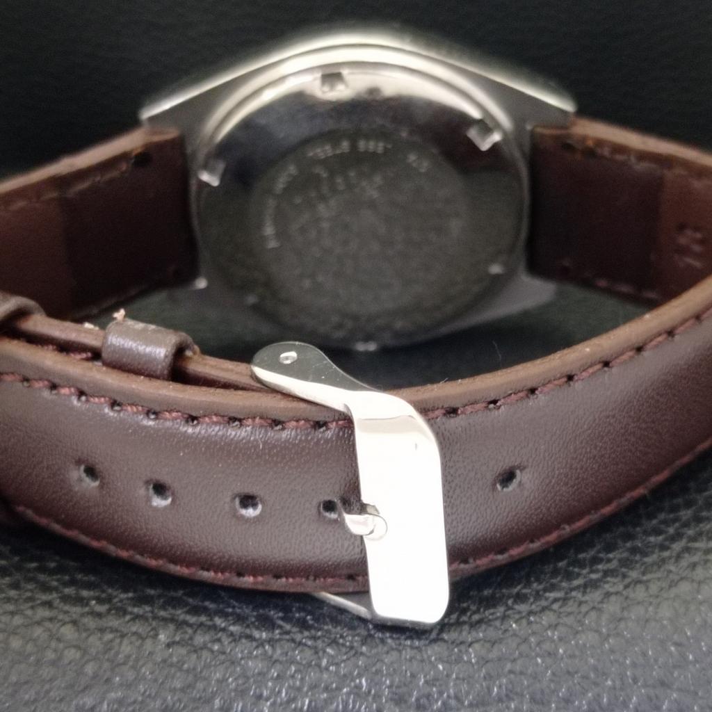 AUTOMATIC VINTAGE SEIKO 5 JAPAN 6309A MENS ORANGE COLOR DIAL WATCH a702720-1 R210-a702720