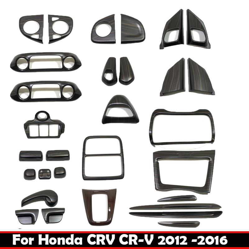 For Honda CRV CR-V 2012 2013 2014 2015 2016 ABS peach wood Car Armrest Door handle Window Glass Lift Switch Panel Cover Trim