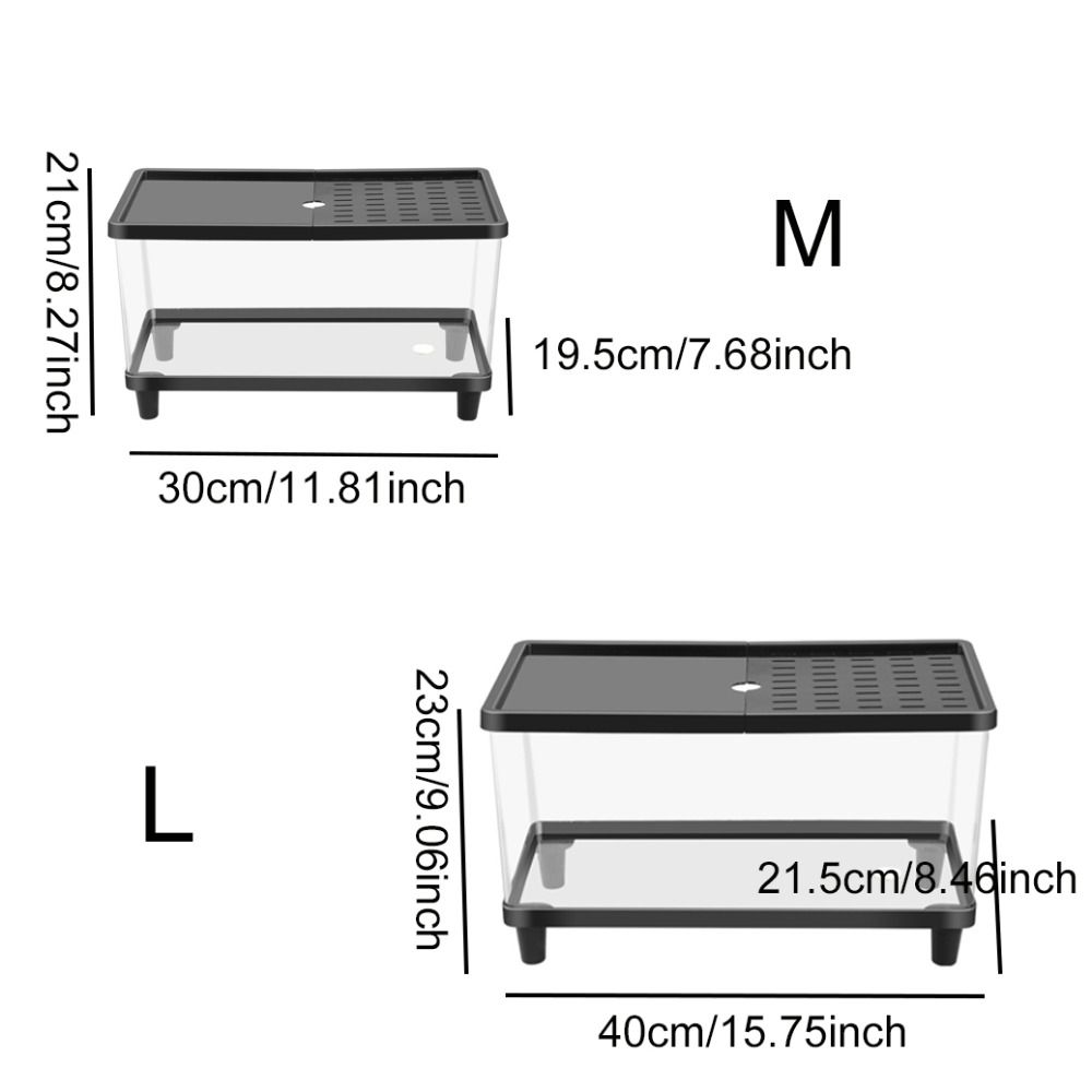Transparent Lizard Breeding Box Breathable Insect Observation Box Reptile Terrarium  Amphibians