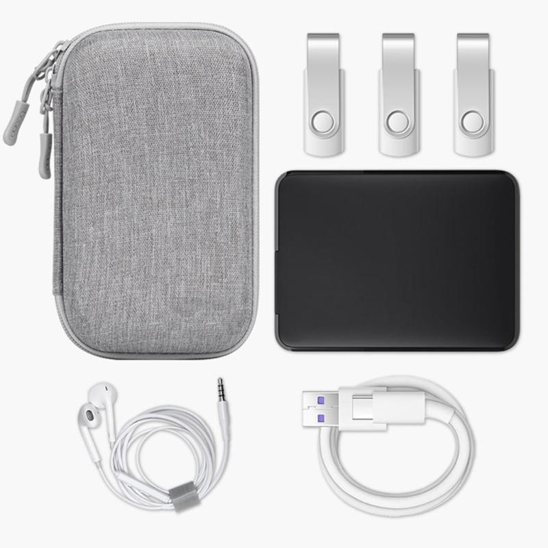 Mobile Phone Charging Adapter Protective Bag Hard Disk for M.2 Hard Drive Earphone Data Line Storage Case