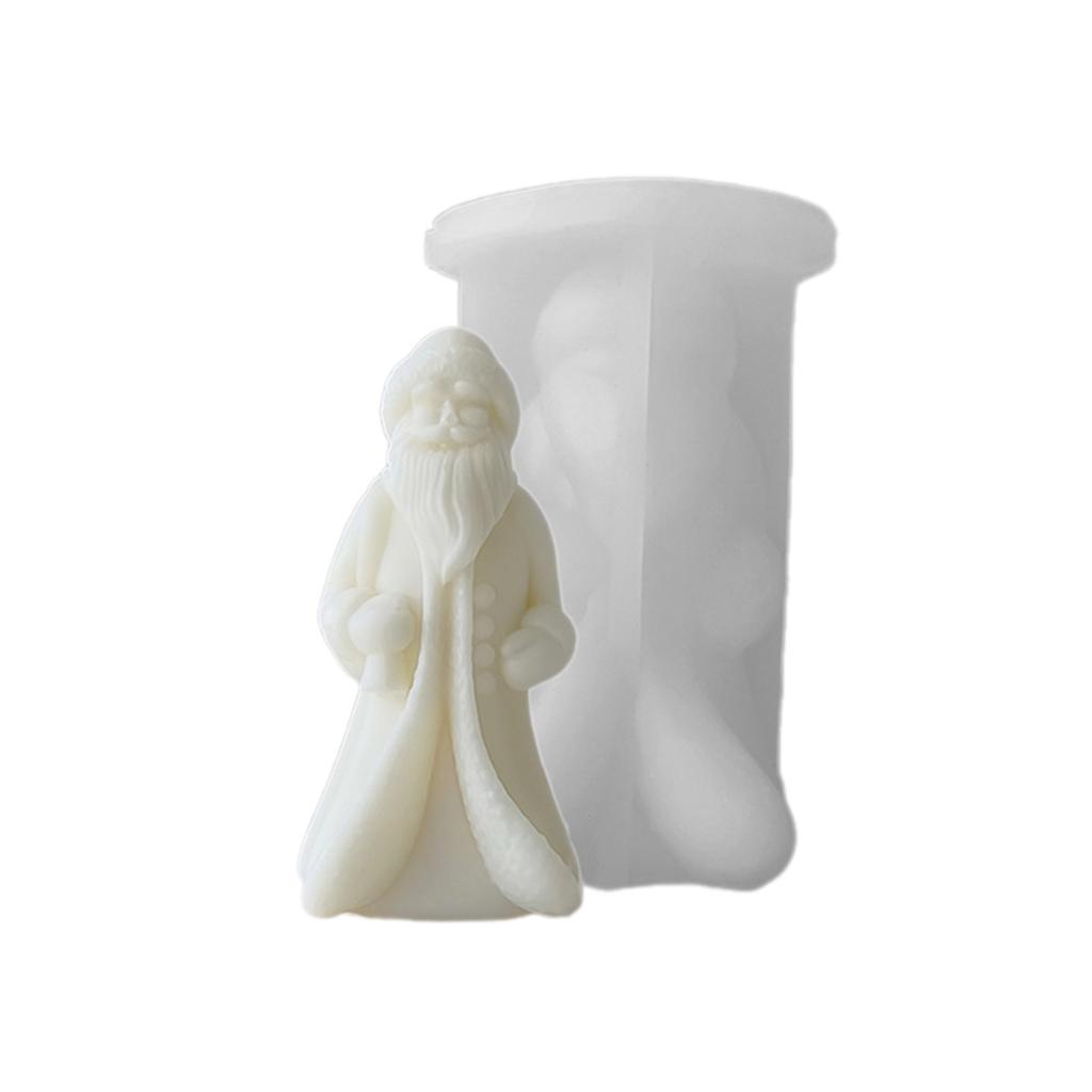 Santa Silicone Mold DIY Crafts Plasters Mold Scented Candle Mold DIY Table Ornament Mould Epoxy Resin Mold Nonstick