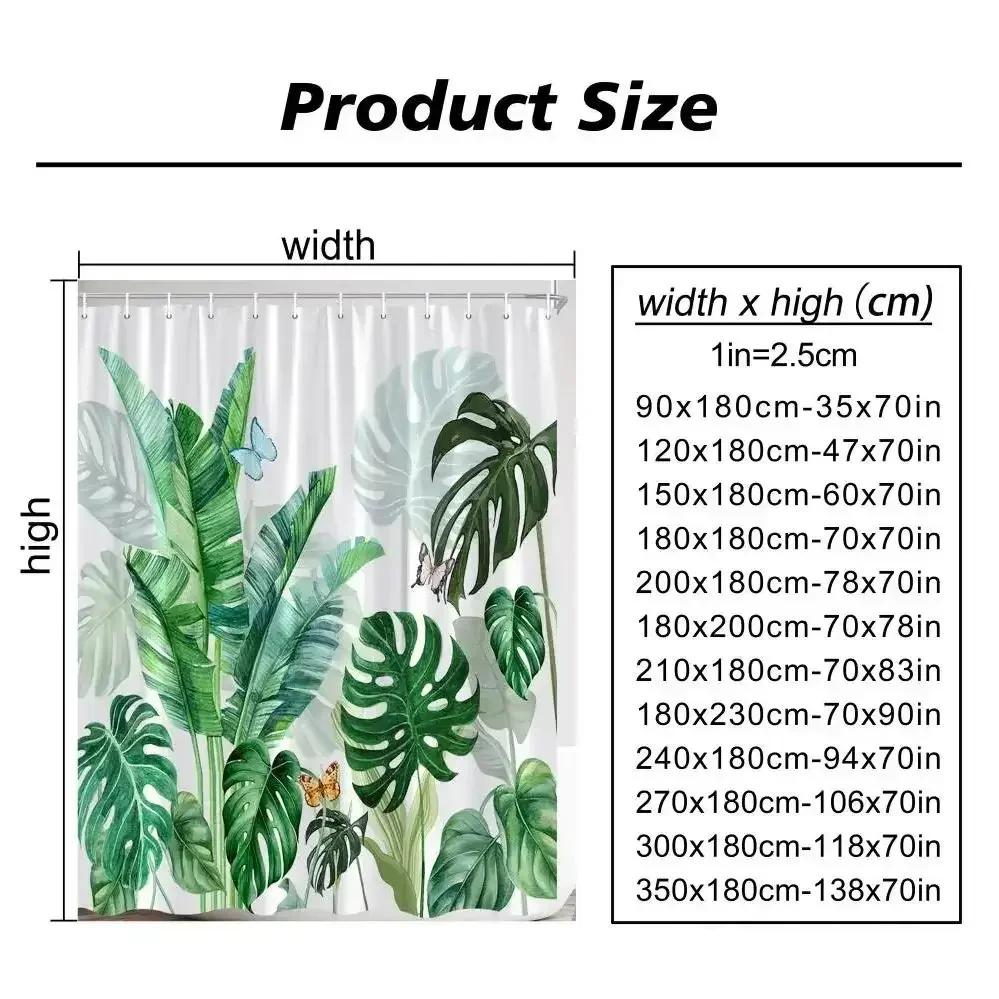 Brick Wall Shower Curtain Vintage Vines Spring Greenery Nature Scenery Leave Farm Flower Polyester Fabric Bathroom Decor Curtain