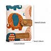 Flower Short Trifold Wallet Elephant Coin Pouch Casual Printed Card Bag  Men