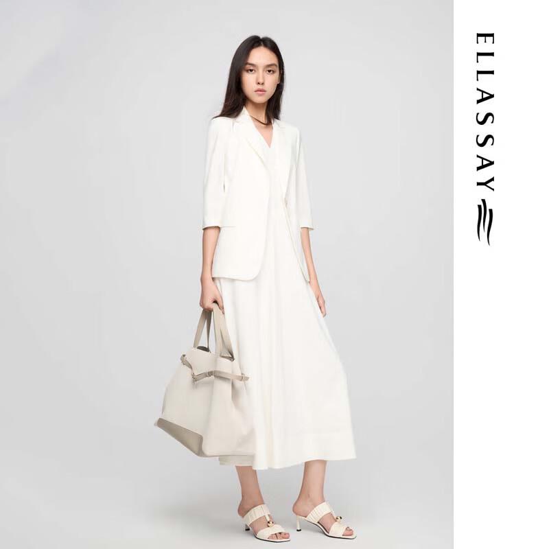 ELLASSAY Women's Minimalist Single-Button Blazer