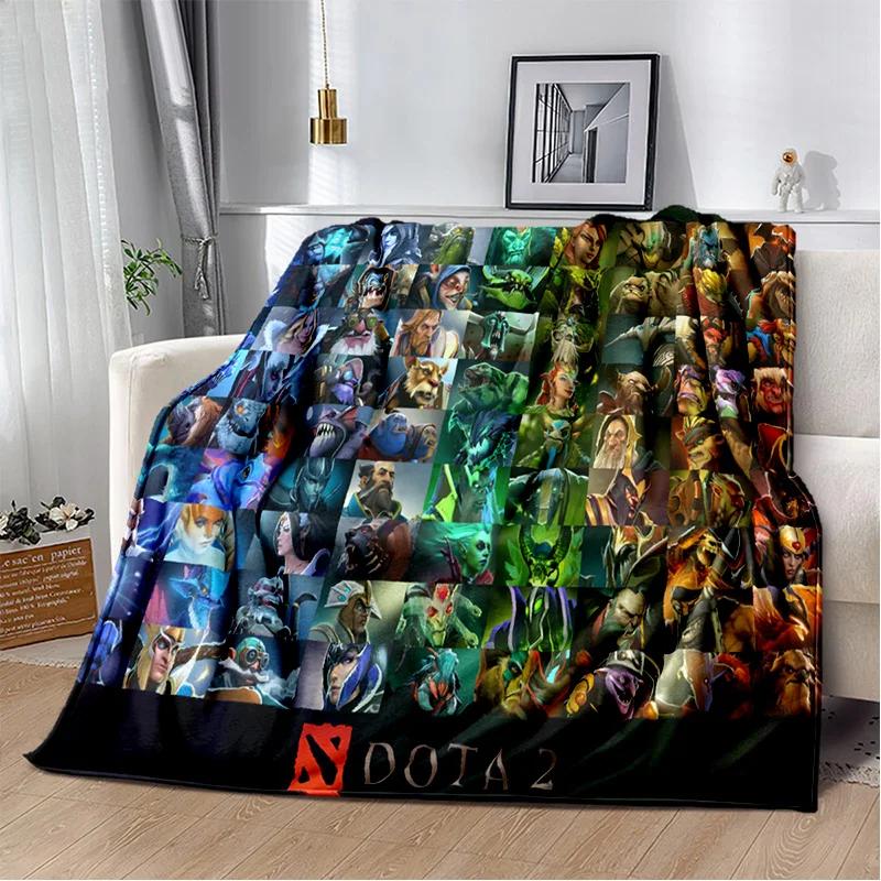 3D Klassiker Spiel Dota2 Gamer Decke, Weiche Wohndecke für Zuhause Schlafzimmer Bett Sofa Picknick Reise Büro Ruhe Abdeckung Decke Kinder
