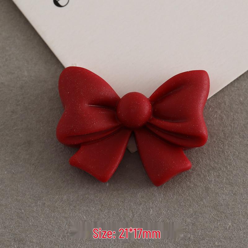 DIY Bow & Cream Glue Phone Case Resin Ornaments & Stickers Set