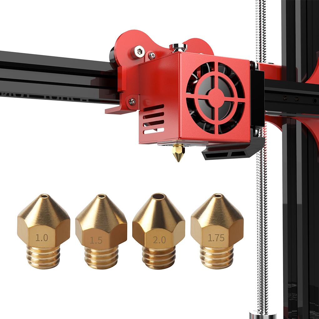 3D Printer Nozzle Brass Extruder Nozzle Replacement Consumable 3D Printer Nozzle Brass Printer Accessory