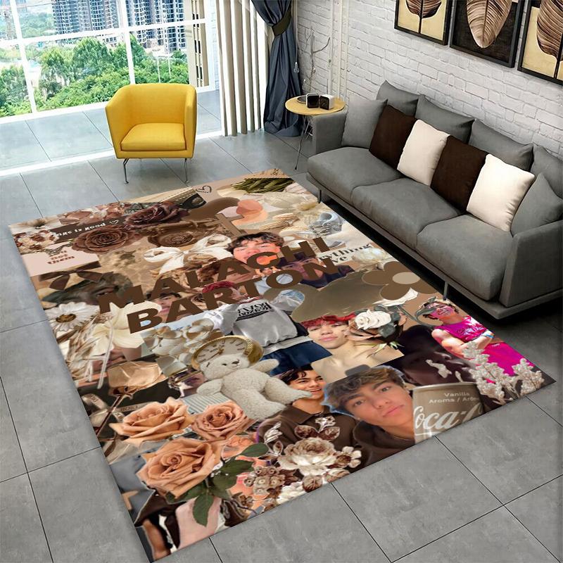 Fashion Malachi Barton Star Non-Slip Area Rug for Living Room,Bedroom,Playroom,Soft Carpet Floor Mat Home Decor Rug Kids Room