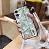 Ring Kickstand Phone Case For Samsung Galaxy A07 Back Cover Phone Holder Protective Anti-dust Silicone Wrist Strap Cute