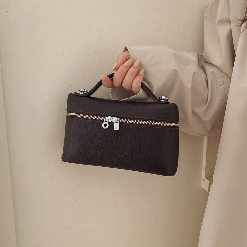 Simple hand-carried box bag lp19 lunch box bag 2026 new Korean fashion shoulder bag commuter messenger bag