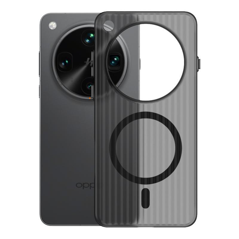 X9ultra Ice Mist Corrugated for OPPO Reno16pro Mobile Phone Case PC Simple Findx8 Magnetic Matte