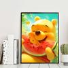 Full Round Diamond Painting Winnie Eating Watermelon Art Rhinestone Picture Mosaic DIY 5D Cross Stitch Embroidery Home Decoration