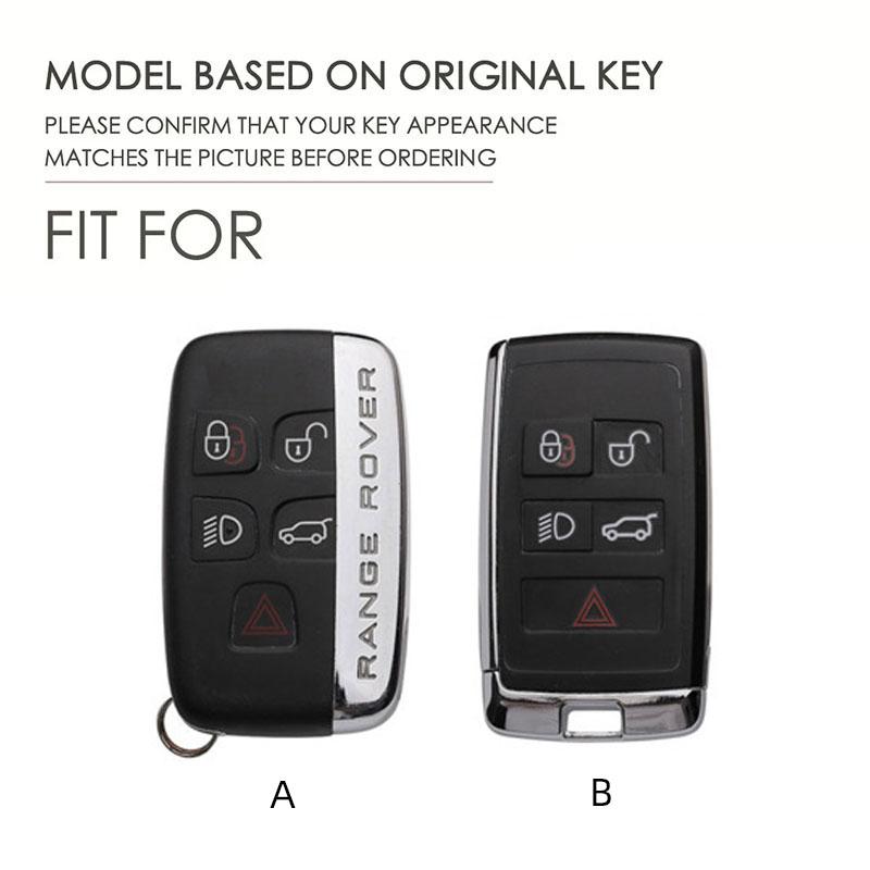 Top Grain Leather Key Case for Range Rover Discovery Defender with Leather Strap, Anti-Scratch Full Protection
