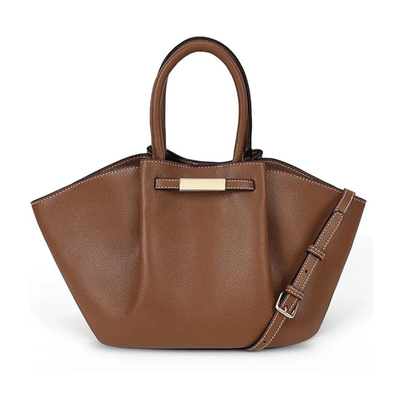 Vintage Fashion Women Shoulder Bags 2024 New Large Capacity Handbags Simple Retro Tote Bags Solid Color Brand High Quality Bags