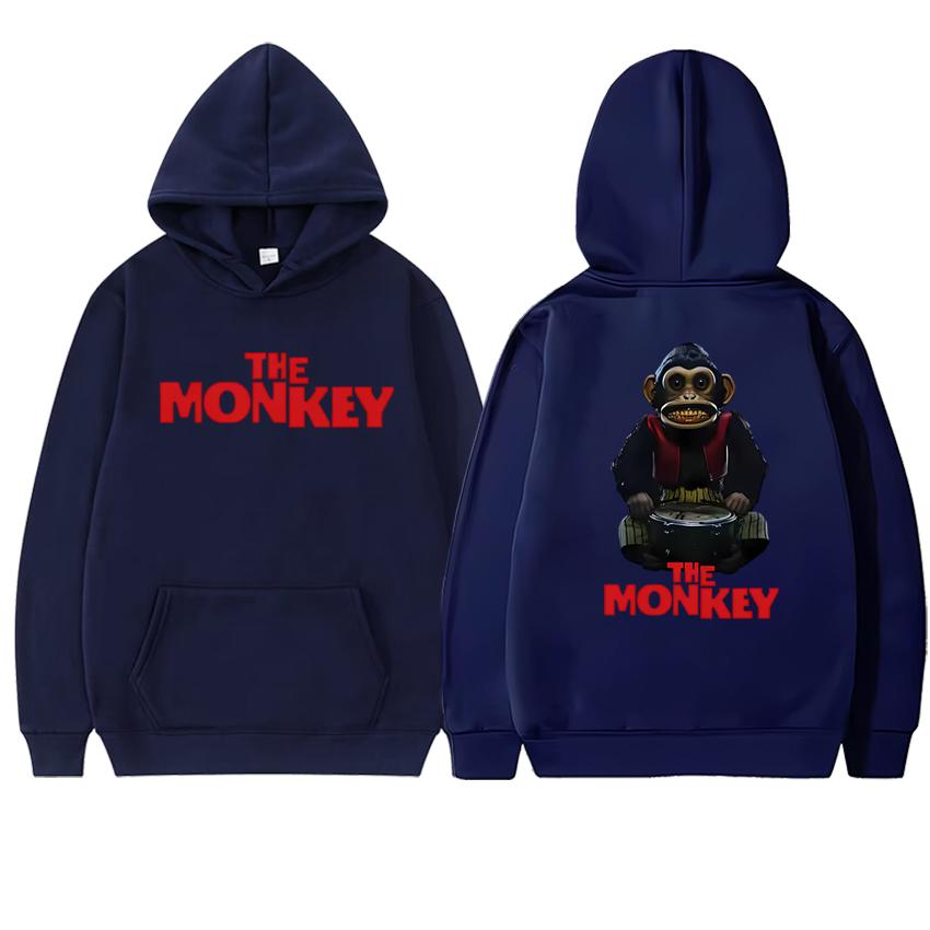 

2025 Supernatural Horror Movie The Monkey Double Sided print Hoodie Unisex Fleece Casual Sweatshirt Men women harajuku pullover 3XL