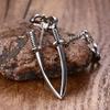 New Hot Selling Fashion Punk Style Mens Sword Stud Earrings