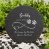 Personalized Pet Memorial Gift Custom Pet Memorial Garden Stone Slate Engraved Garden Slate with Dog Name Dog Loss Gifts