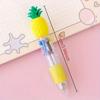 Cute Retractable Round Ballpoint Pens,  Stick Construction Type, Plastic Material, for School and Office Supplies