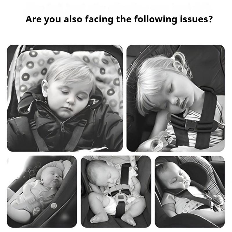 Babystol Hodestøtte Baby Nakkepute Vogn Hode Fiksert Beskyttende Hode Bananpute