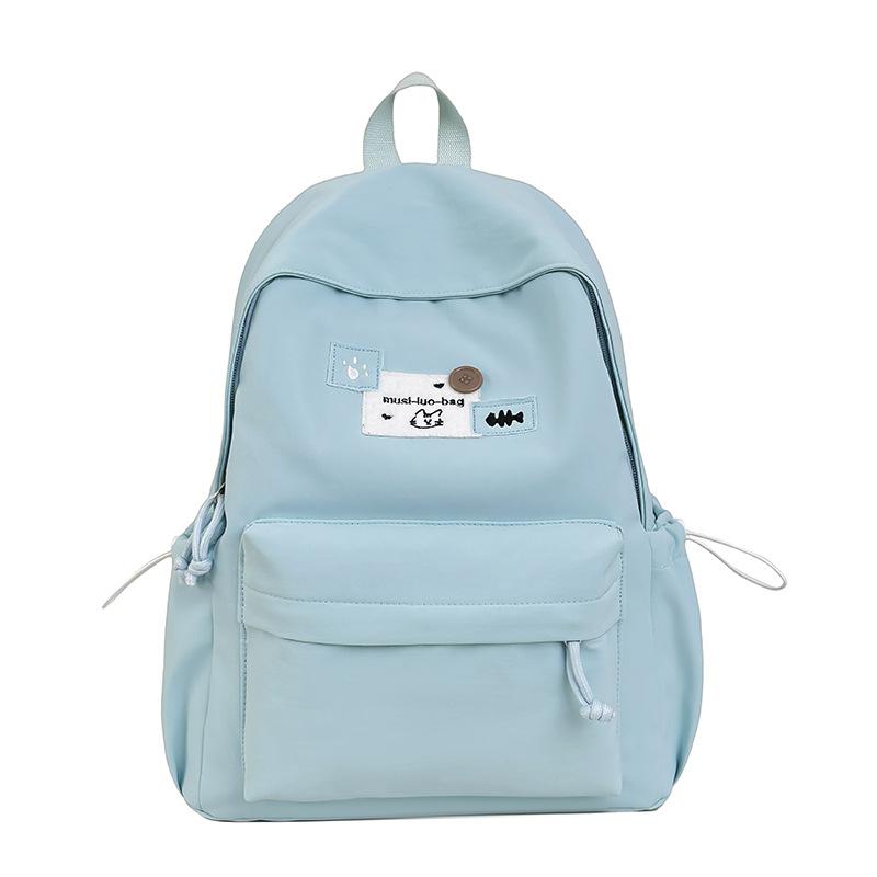 Schoolbag high-value Korean version simple schoolbag for female primary school students, junior high school, large-capacity backpack, casual and