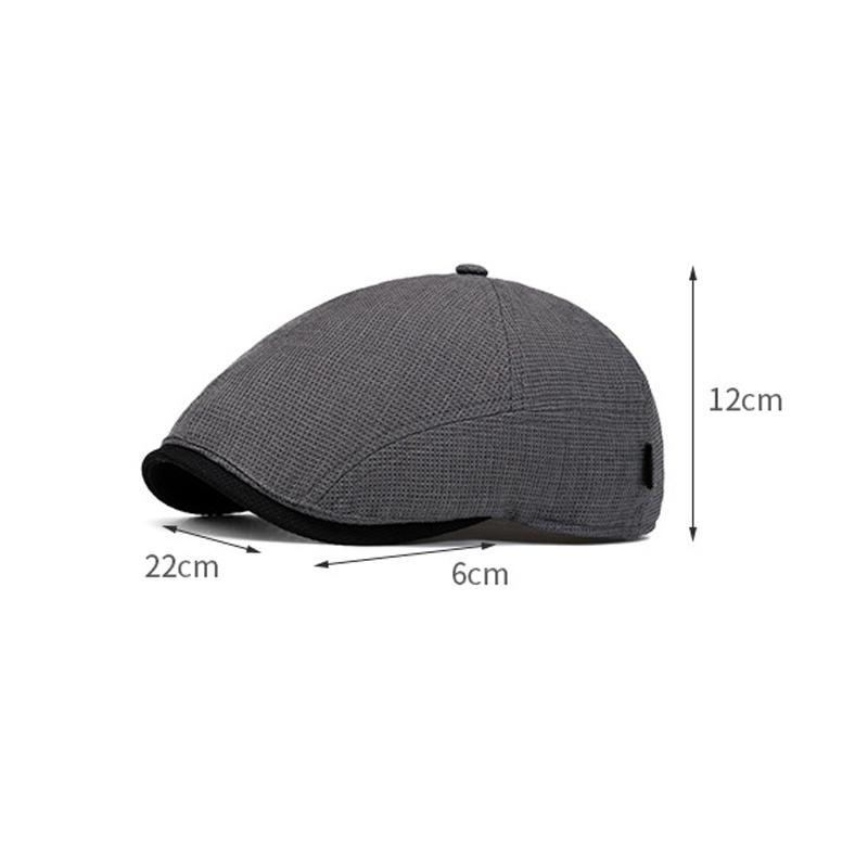 Summer Men's Beret Thin Newsboy Caps British Octagonal Cap