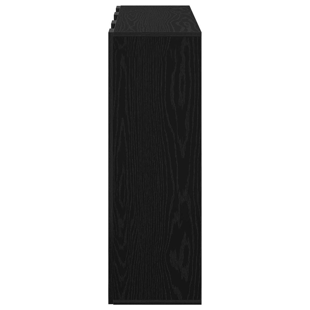 Sideboard in Black Oak Look 88.5 x 29 x 84.5 cm