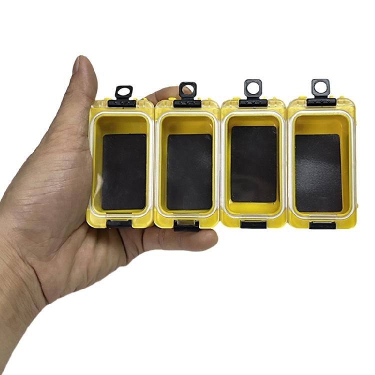 Small Tackle Box Fishing Accessory Container with Magnetic Function Strips Seal Fishing Hook Storage Case