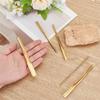 Feb.5 Pieces Gold Brass Clay Hole Cutter Sculpture Tools For Drilling And Sculpting DIY Carving Crafts