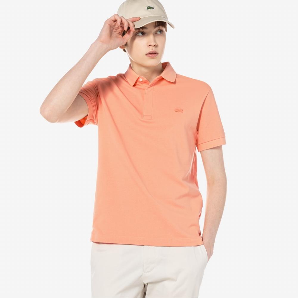 

LACOSTE Мужская футболка-поло с коротким рукавом PARIS [Светло-коралловый]