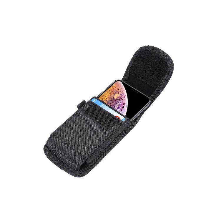 Pour NOKIA 5310 (2024) Étui Housse Ceinture Verticale Cuir Nylon - Noir
