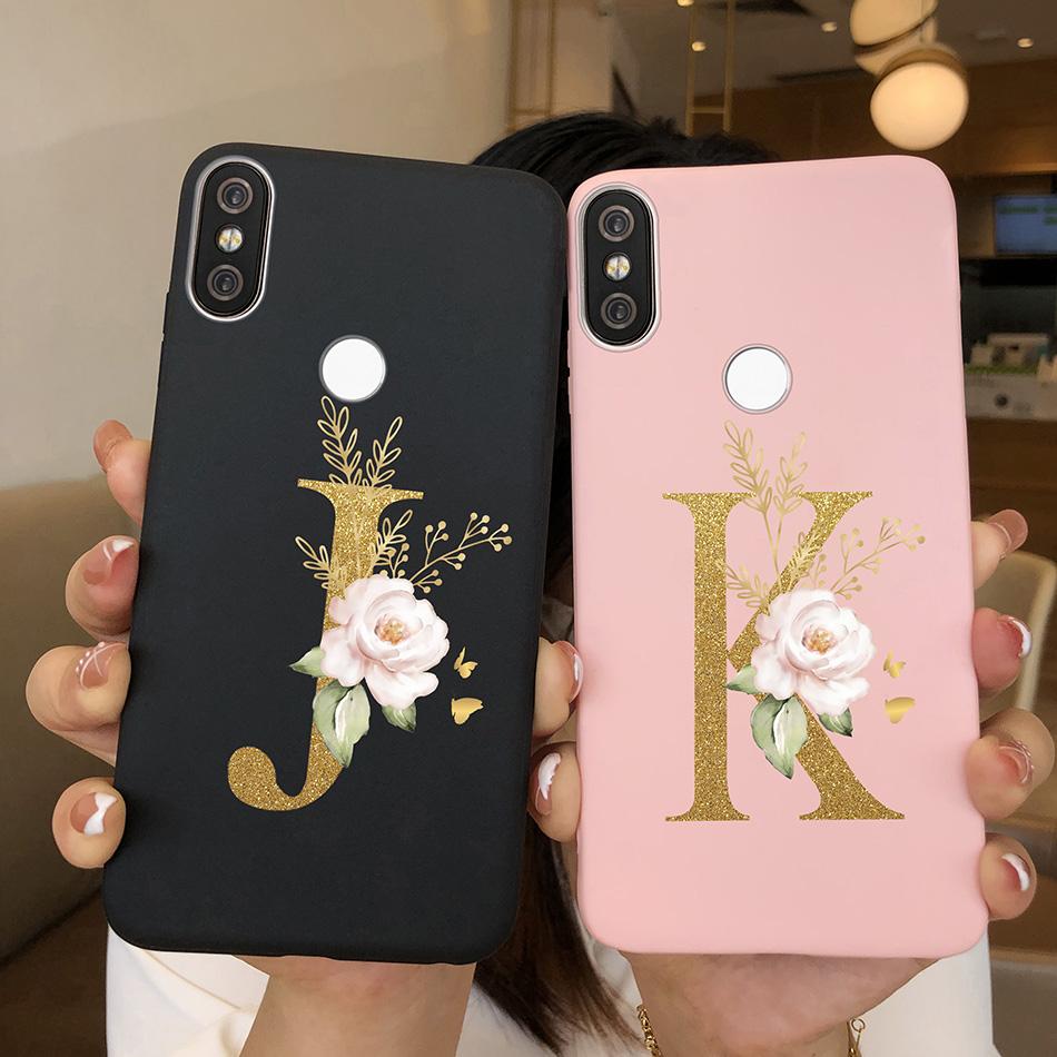Case For Xiaomi Mi A2 A 2 Lite A1 A 1 MiA2 MiA1 Cute Letters TPU Silicone Bumper Soft Back Cover for Xiaomi Mi 5X 6X Phone Case