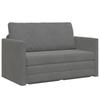 Dark Grey Velvet Sleeper Sofa 124 X 71 X 78 Cm
