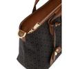 Daks Brown Barnet Dd Pattern Leather Mix Modern Tote Bag
