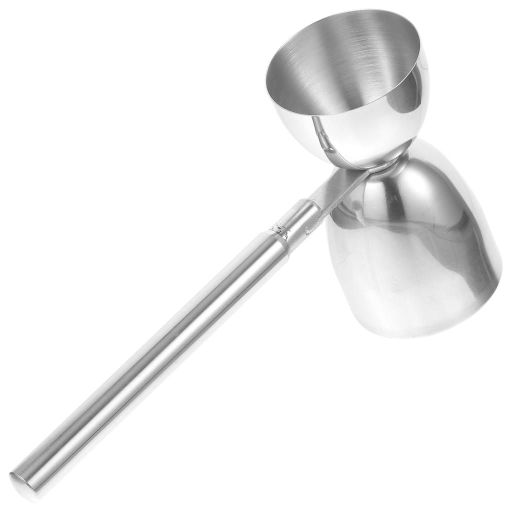 Pahar de măsurat cu mâner lung și dublu capăt, jigger, măsură pentru băuturi, accesorii pentru barman, o uncie din oțel inoxidabil