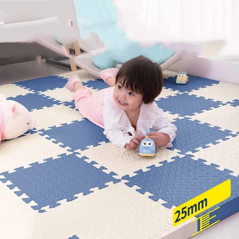 10 ks 30x30cm Extra silná voděodolná pěnová podlahová hrací podložka Protiskluzová bezpečnostní puzzle podložka Dekorace obývacího pokoje ložnice Sestavitelné koberce